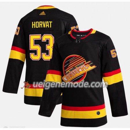 Herren Eishockey Vancouver Canucks Trikot Bo Horvat 53 Flying Skate Adidas 2019-2020 Schwarz Authentic